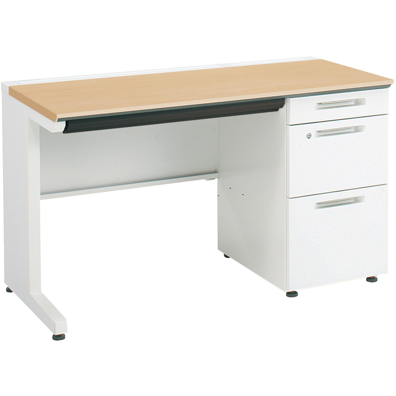 SD-ISN126LCBSMT1N3 ISデスクシステム 片袖デスクB4(配送・組立サービス付き) コクヨ 組立・設置・取付 高さ720mm幅1200mm奥行600mm  SD-ISN126LCBSMT1N3