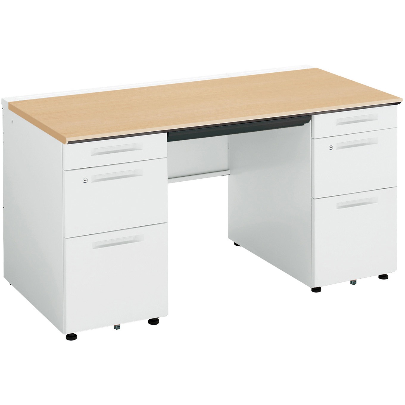 SD-ISN147CBBSMT1N3 ISデスクシステム 両袖デスクB4(配送・組立サービス付き) コクヨ 組立・設置・取付 高さ720mm幅1400mm奥行700mm  SD-ISN147CBBSMT1N3 60,390円