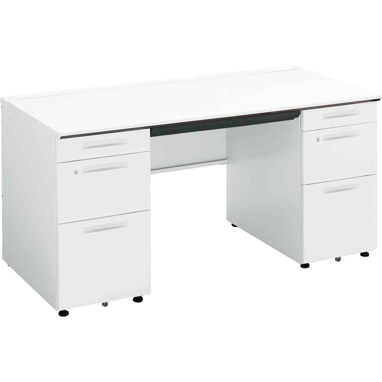 SD-ISN157CBBSPAWN3 ISデスクシステム 両袖デスクB4(配送・組立サービス付き) コクヨ 組立・設置・取付 高さ720mm幅1500mm奥行1100mm  SD-ISN157CBBSPAWN3 60,390円