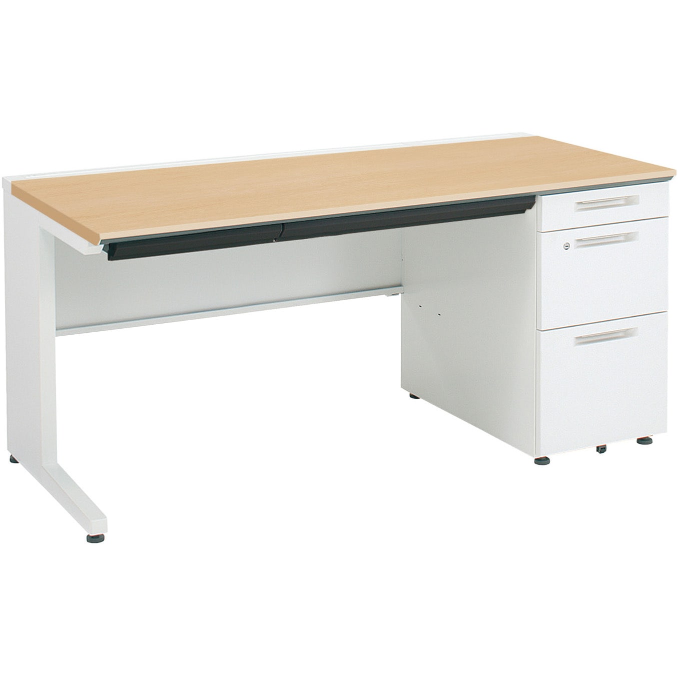 SD-ISN157LCBSMT1N3 ISデスクシステム 片袖デスクB4(配送・組立サービス付き) コクヨ 組立・設置・取付 高さ720mm幅1500mm奥行700mm  SD-ISN157LCBSMT1N3