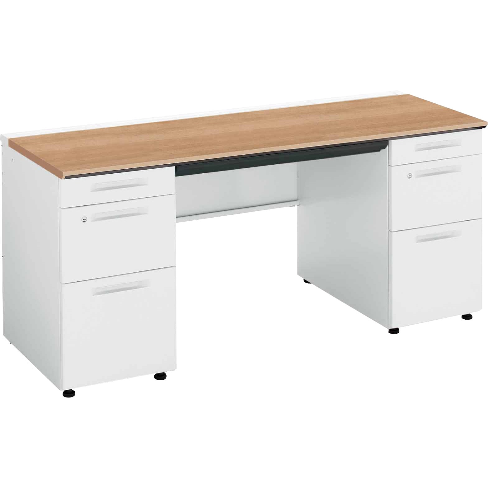 SD-ISN166CBBSMP2N3 ISデスクシステム 両袖デスクB4(配送・組立サービス付き) コクヨ 組立・設置・取付 高さ720mm幅1600mm奥行600mm  SD-ISN166CBBSMP2N3