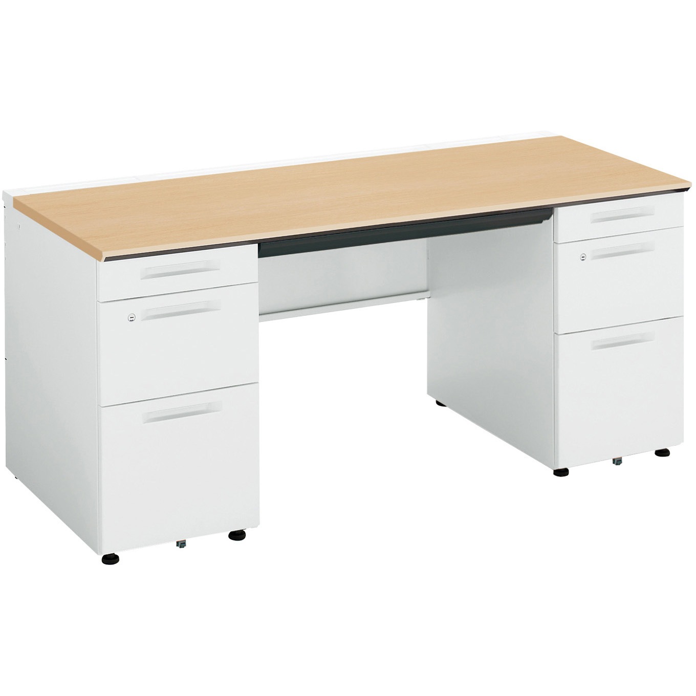 SD-ISN167CBBSMT1N3 ISデスクシステム 両袖デスクB4(配送・組立サービス付き) コクヨ 組立・設置・取付 高さ720mm幅1600mm奥行1100mm  SD-ISN167CBBSMT1N3