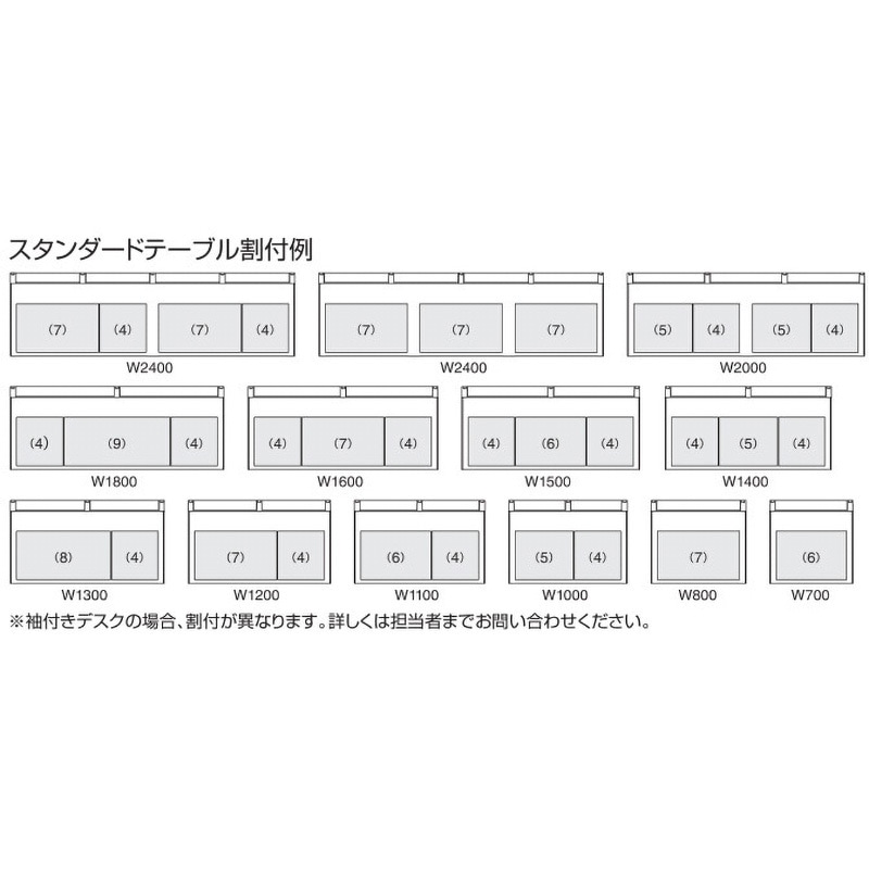 コクヨ品番 SDC-LV8F5 デスク　レヴィスト／ワークヴィスタ　センター引出 W800xD568xH33 ワークヴィスタ＋ コクヨ レヴィスト デスクシステム オプション センター