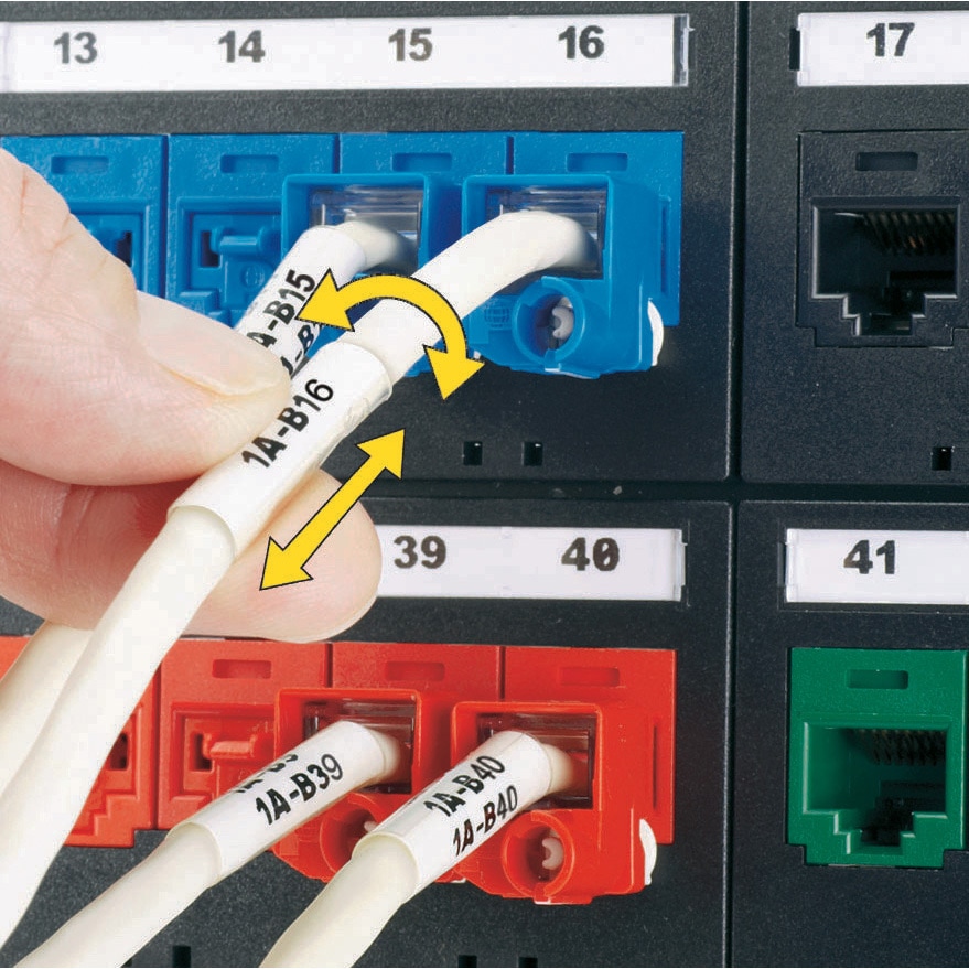 PANDUIT レーザープリンター用回転ラベル R100X075X1J レーザープリンタ用回転ラベル 1箱(2500枚) PANDUIT