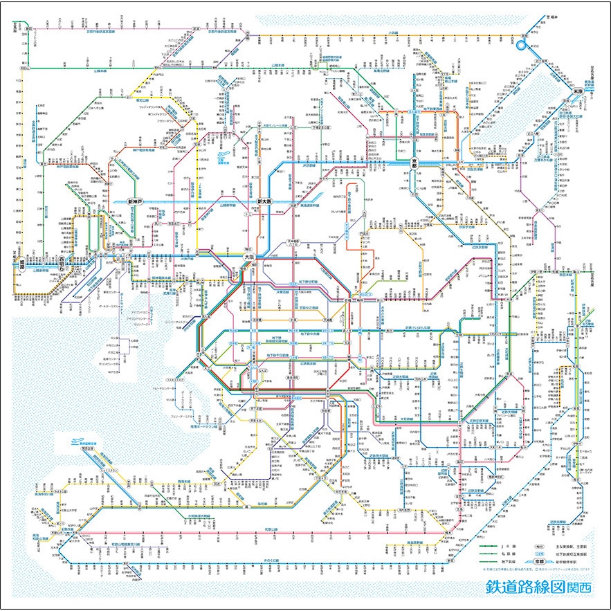 RHKJ 鉄道路線図ハンカチ 1セット(5枚) 東京カートグラフィック 【通販