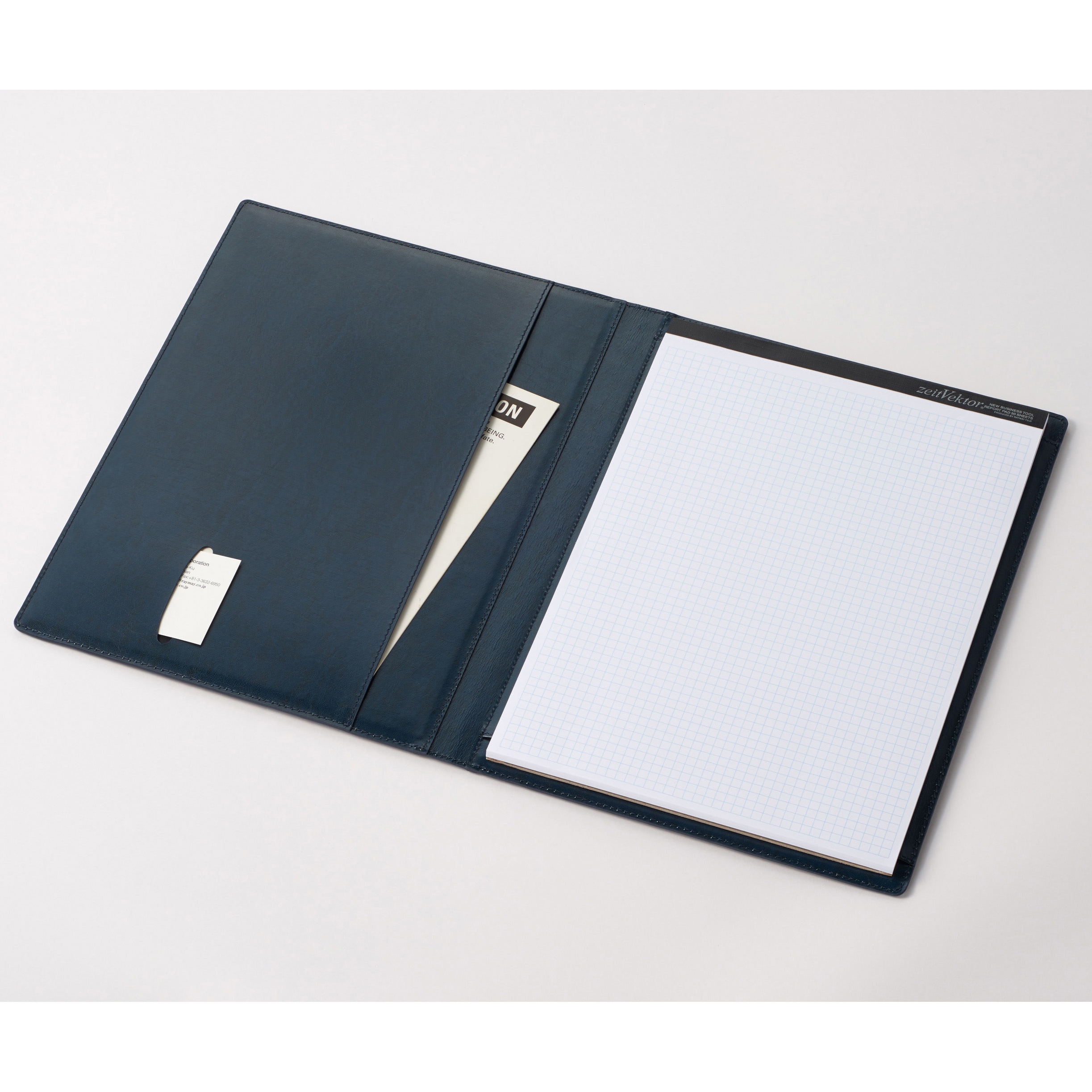 ZVP701K ZeitVektor レポートパッド(再生皮革製) レイメイ藤井 A4