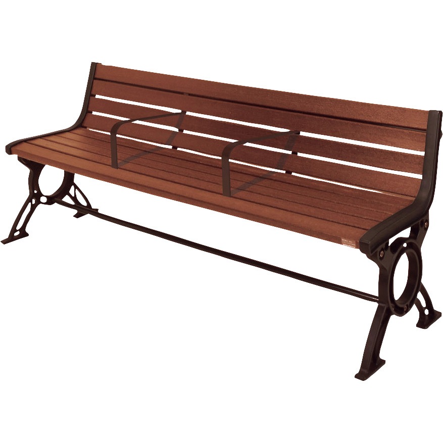 244-0671 セパレートベンチ ミヅシマ工業 ライトブラウン色 お客様組み立て品仕様 高さ720mm幅1800mm奥行550mm  244-0671