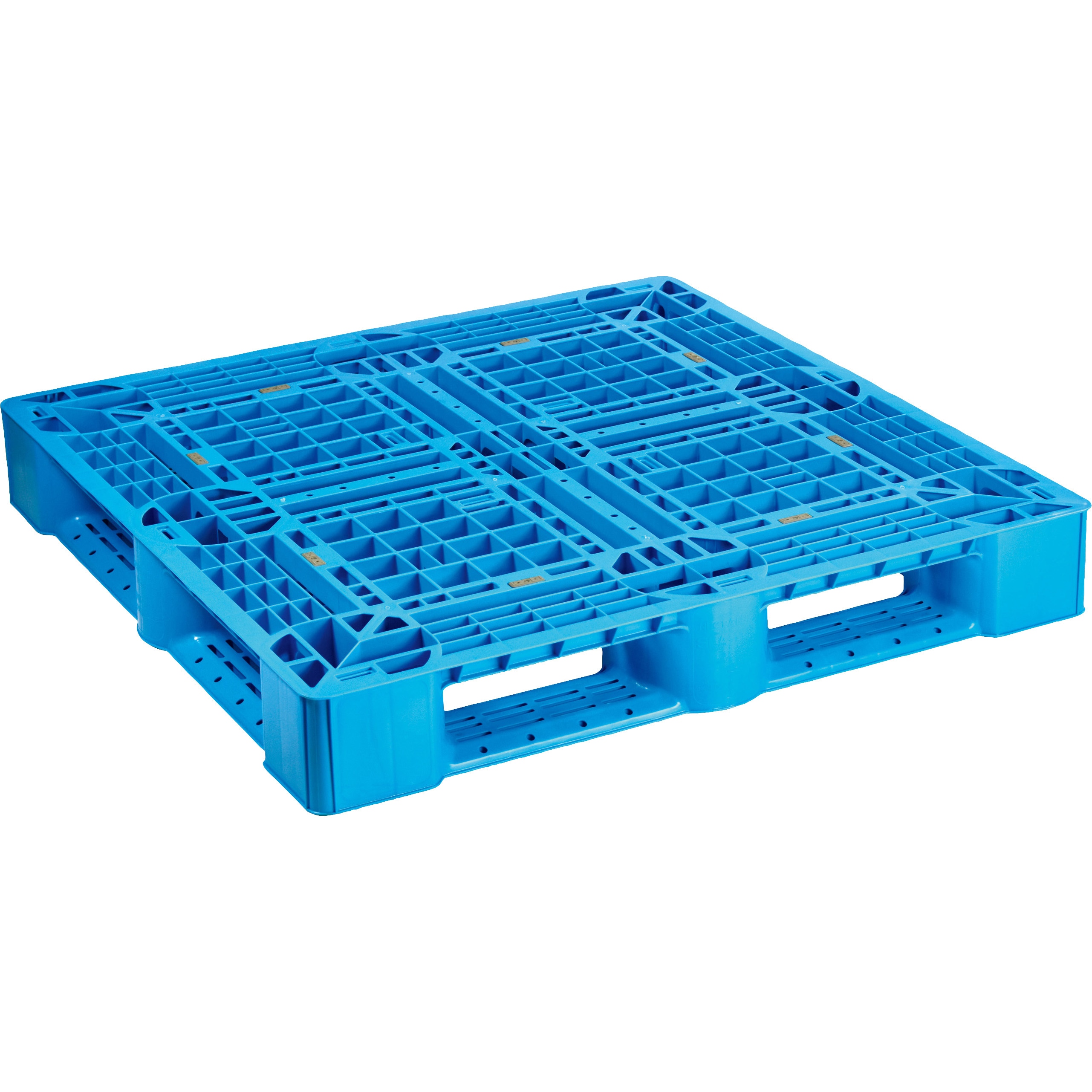 SLA-1111-BL プラスチックパレット 日本プラパレット(NPC) 片面四方差し ブルー色 幅260mm奥行1100mm 1枚 SLA-1111-BL