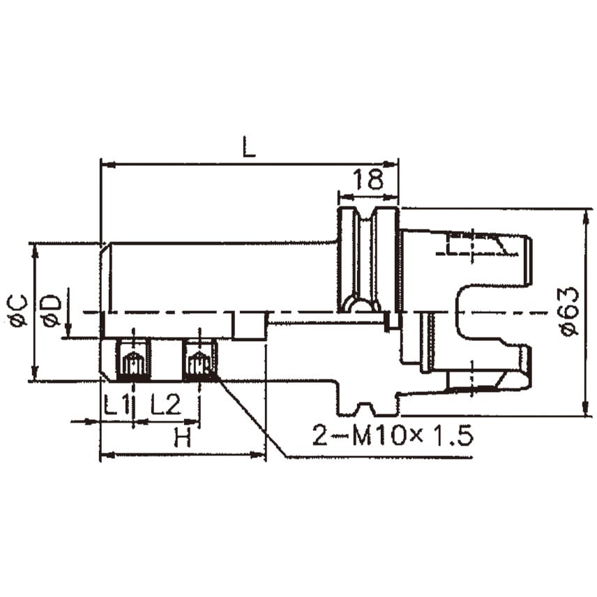 KM63XMZ-EM20-60Y-D KM63XMZ-EM/サイドロックホルダ 1本 Winwell