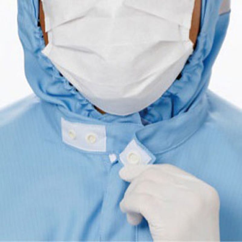 VEYS120-N-3L クリーンスーツ ベルデクセル ミドリ安全 ネイビー色 3L