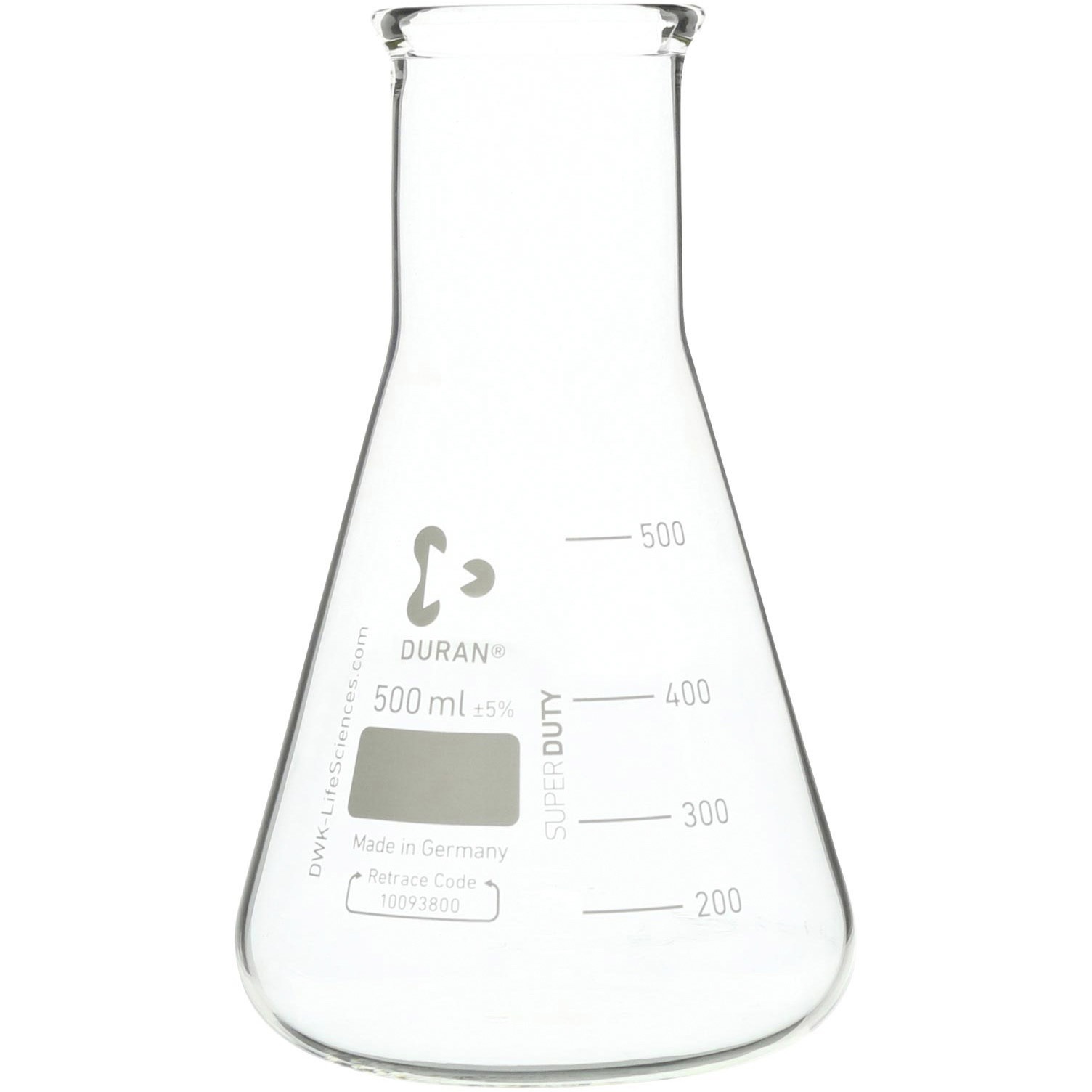010620-500A スーパー肉厚三角フラスコ SIBATA(柴田科学) 500mL