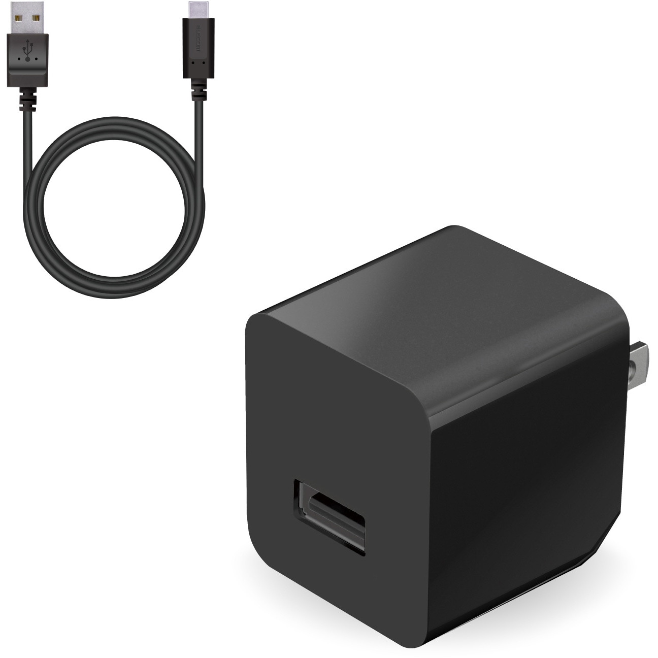 スマホ充電器 AC充電器 USB×1ポート 1.5m ケーブル付(A-タイプC スマホ充電器 AC充電器 USB×1ポート 1.5m ケーブル付(A-タイプC