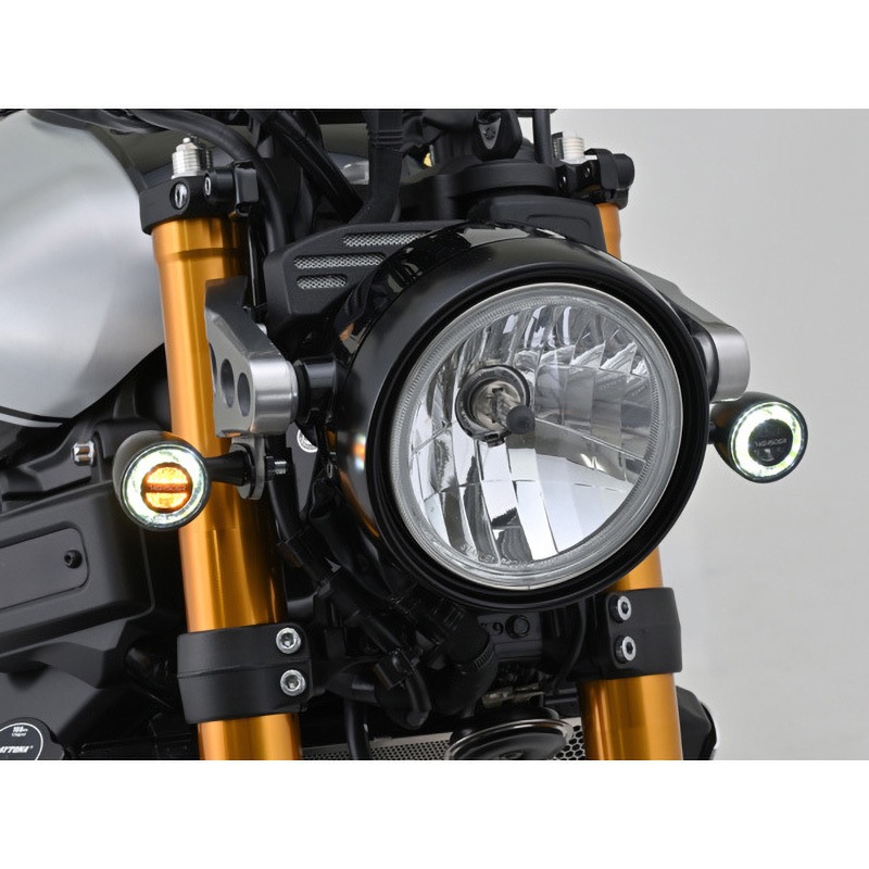 HIGHSIDER LEDホワイトポジションフロントウインカー ロケットブレット 15336 HIGHSIDER LEDホワイトポジション付きフロントウインカー