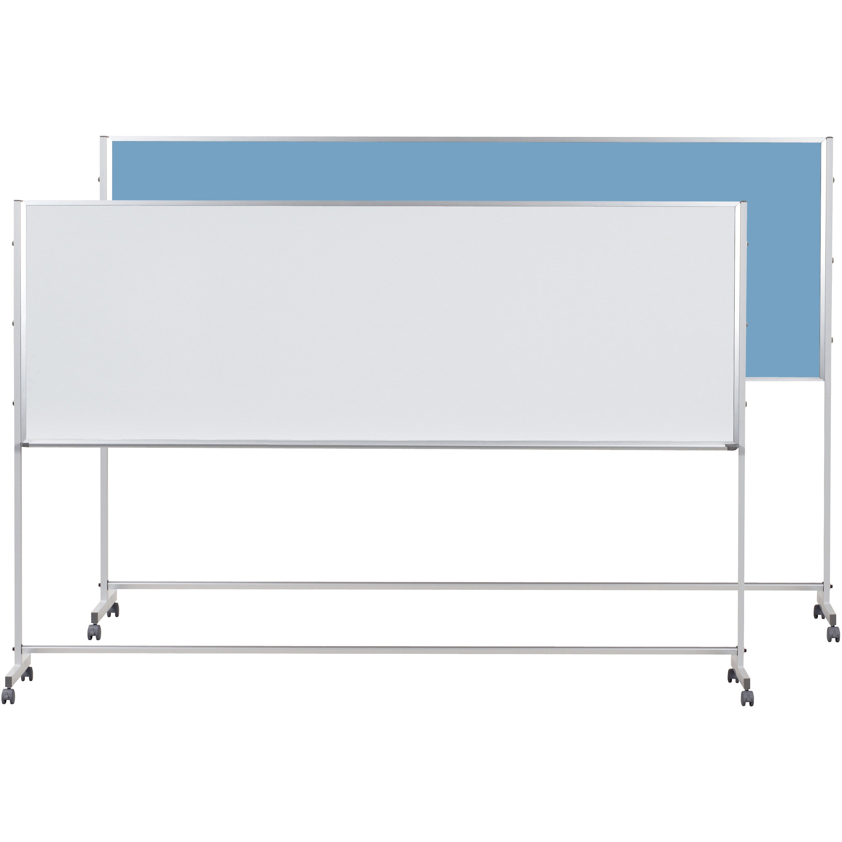 PTHK309-741 ホーローホワイトボード、ワンウェイ掲示板 Pシリーズ脚付 W2700×H915 1台 馬印 【通販モノタロウ】 59,988円