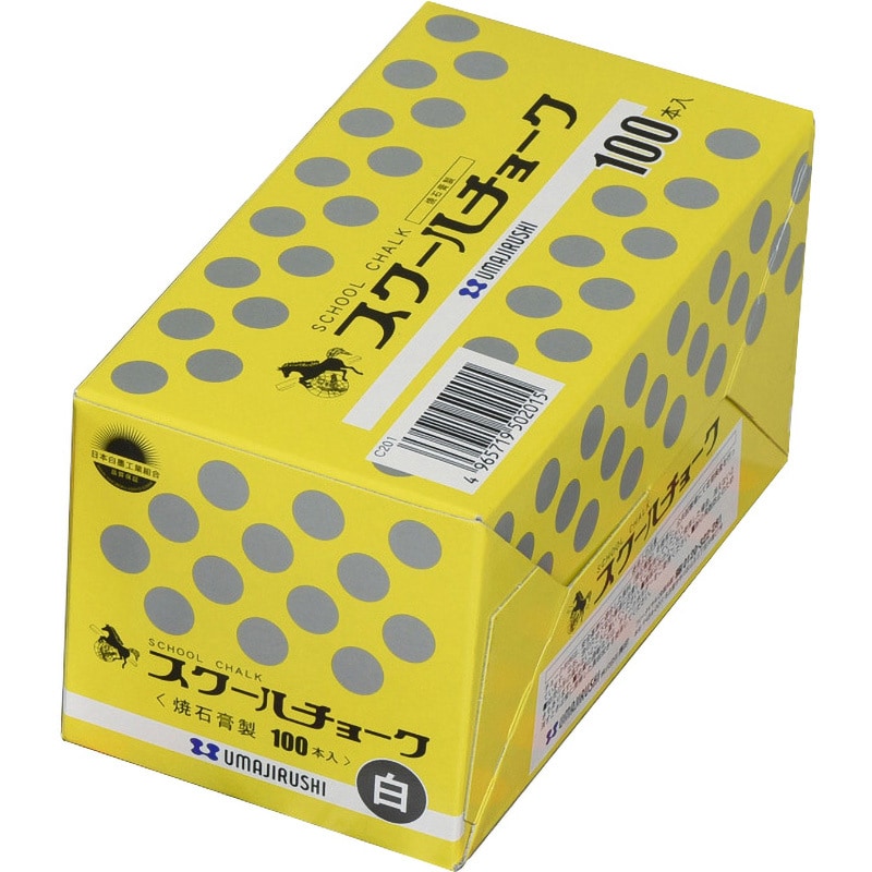 C201 スクールチョーク 馬印 白色 1箱(100本) C201 - 【通販 C201 スクールチョーク 馬印 白色 1箱(100本) C201 - 【通販