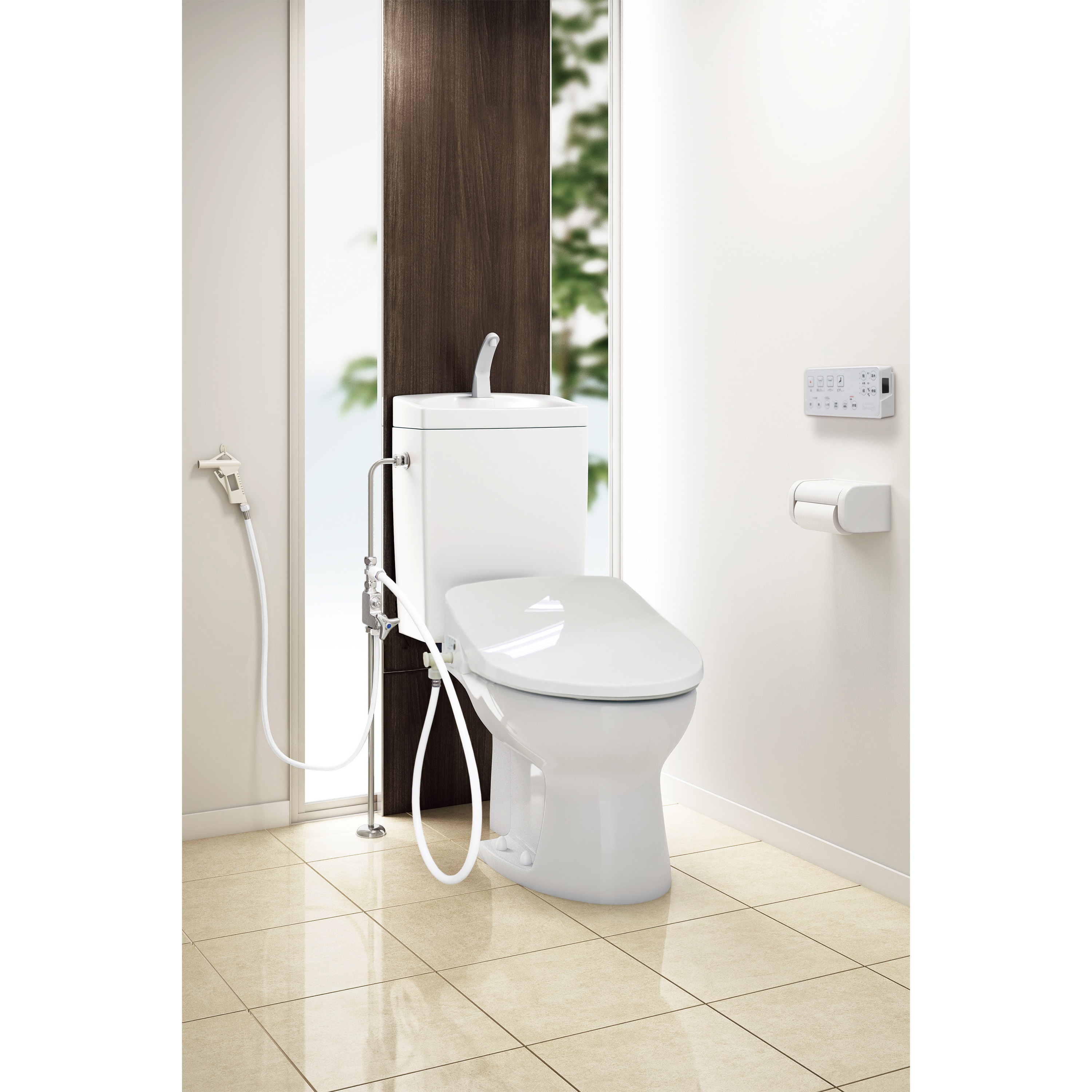 AF450KTR941LW 簡易水洗トイレ サンクリーン(手洗付+床給水+便座セット) 1セット アサヒ衛陶 【通販モノタロウ】