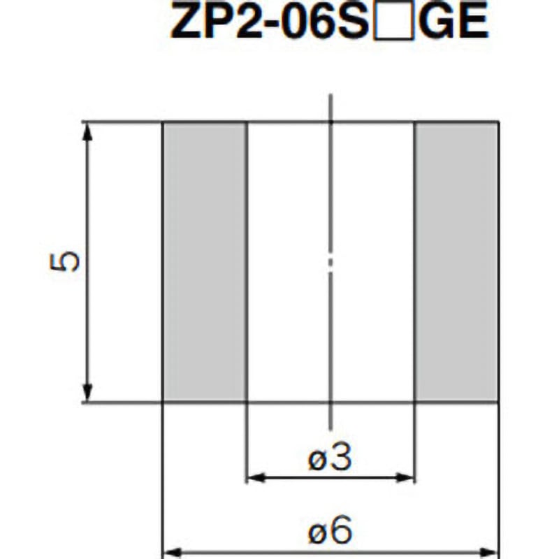 ZP2-06SGE スポンジパッド(パッド単体) SMC パッド径6mm 1袋(10個) ZP2-06SGE
