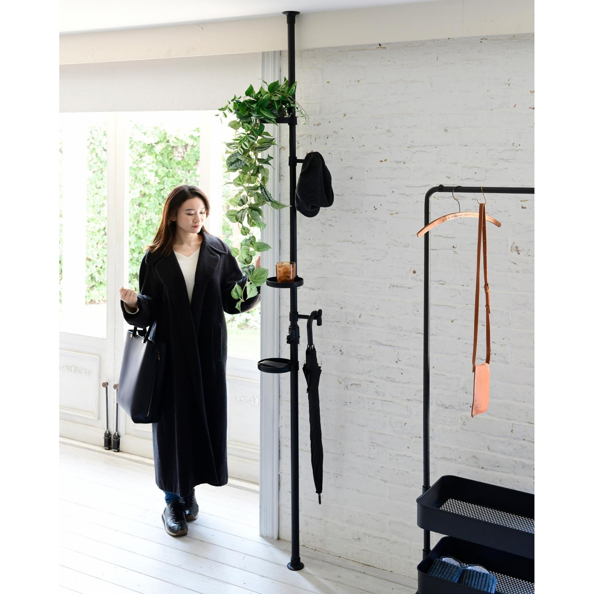 WJE-14M(MBK) つっぱりプランターラック 1個 YAMAZEN(山善) 【通販