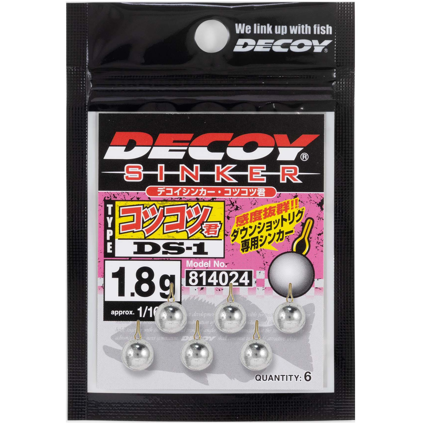 DECOY デコイ ダウンシンカー コツコツ君 7g 1/4oz 釣具 釣り具 釣り用品 デコイ　コツコツ君　ダウンシンカー　DS-1　DECOY | Lure＆Boats Back Lash