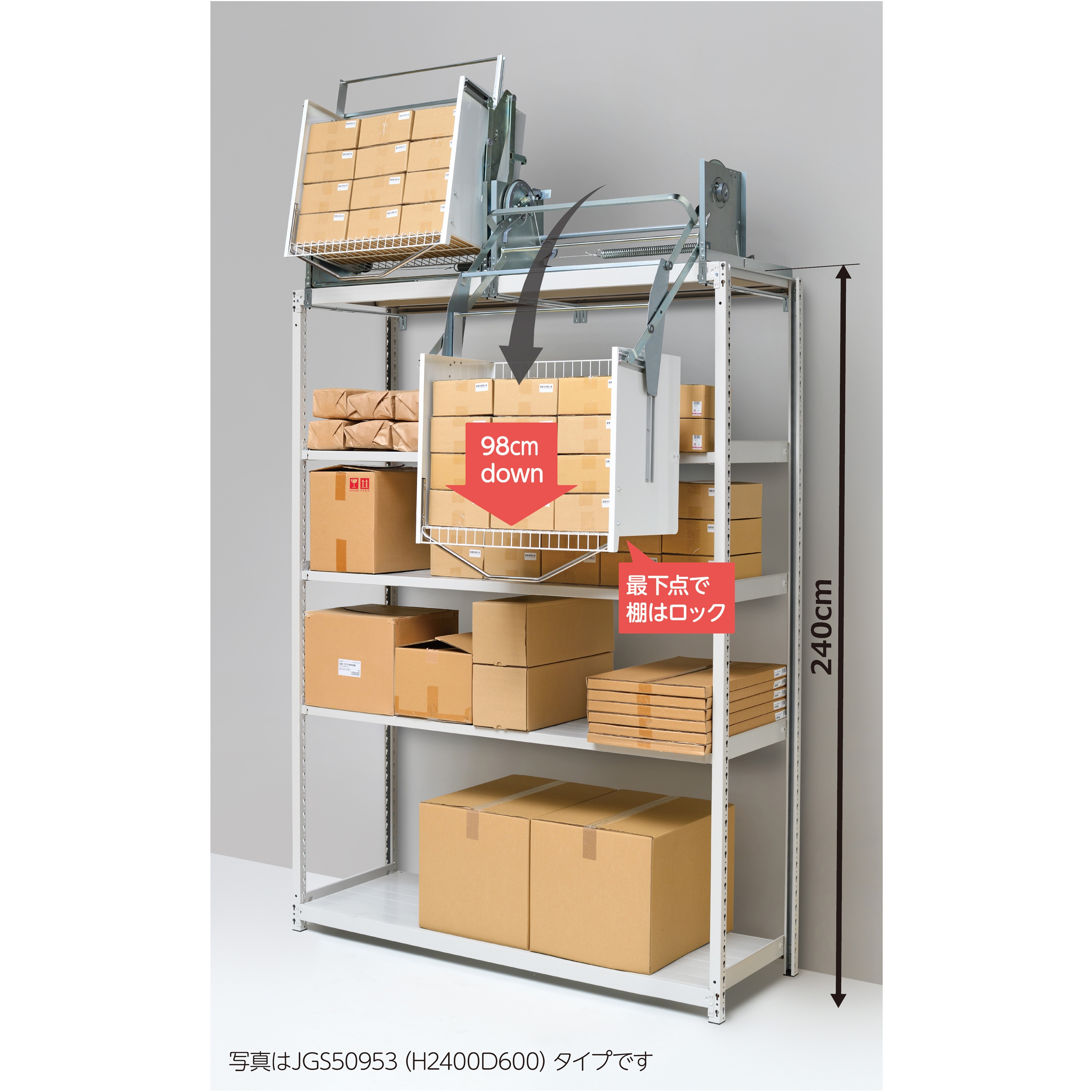 JGS50946(H1800D750) 業務用昇降棚LF 1台 オークス 【通販モノタロウ】