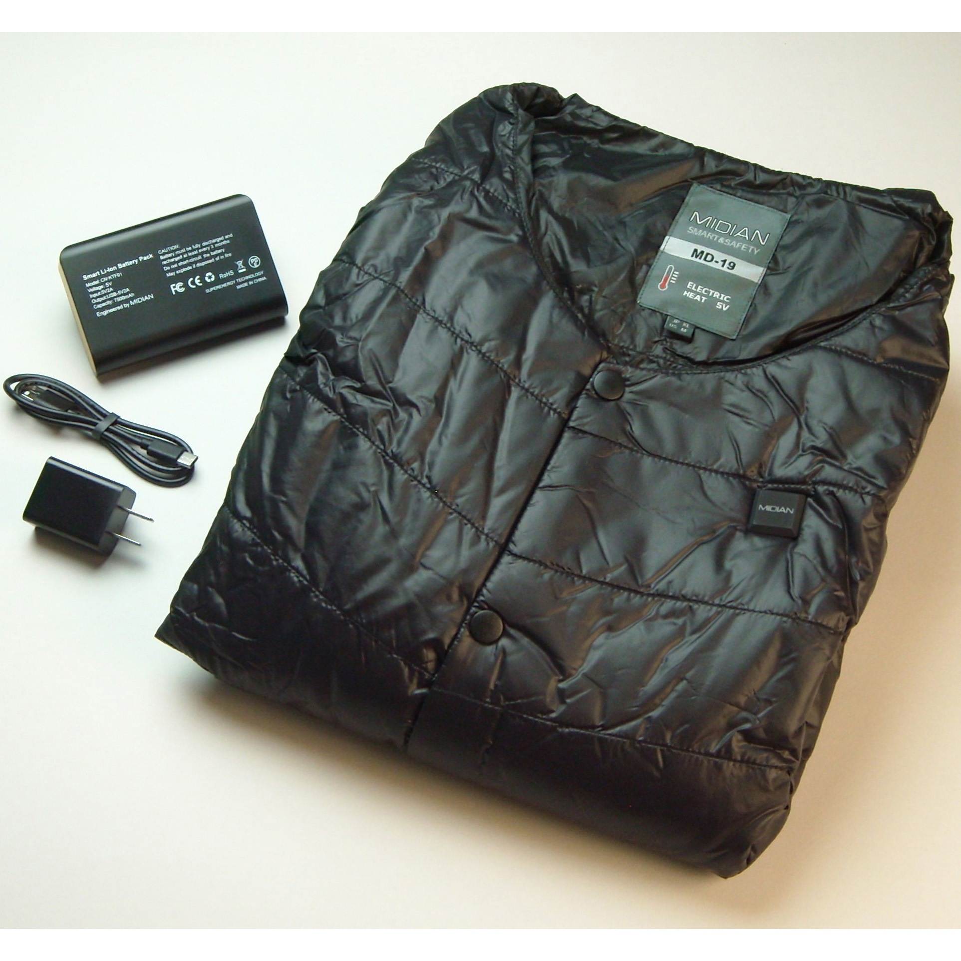 襟なしヒートベストセット 1セット Midian 【通販モノタロウ】