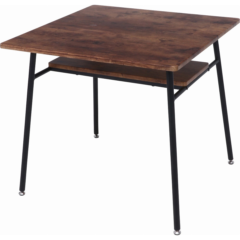 ブラックリビングテーブル 14659 ダイニングテーブル ナビア 不二貿易 四角 ブラウン/ブラック色