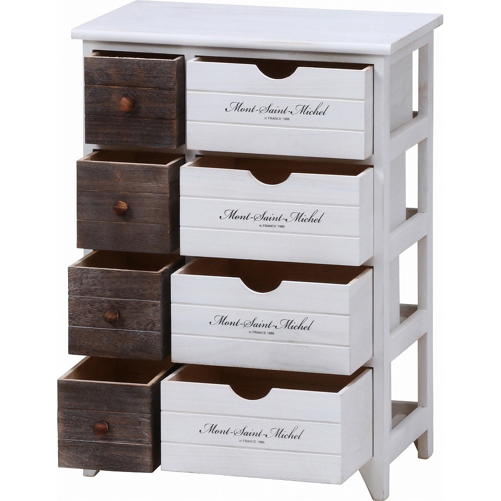 38046 アンティークチェスト 4段 ミッシェル2 不二貿易 高さ710mm幅