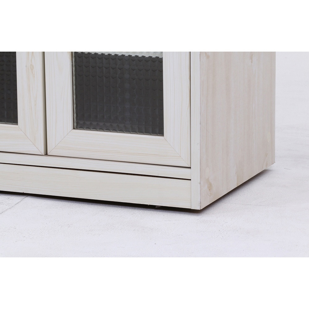 97955 キッチンカウンター 不二貿易 ナチュラル×ホワイト色 外