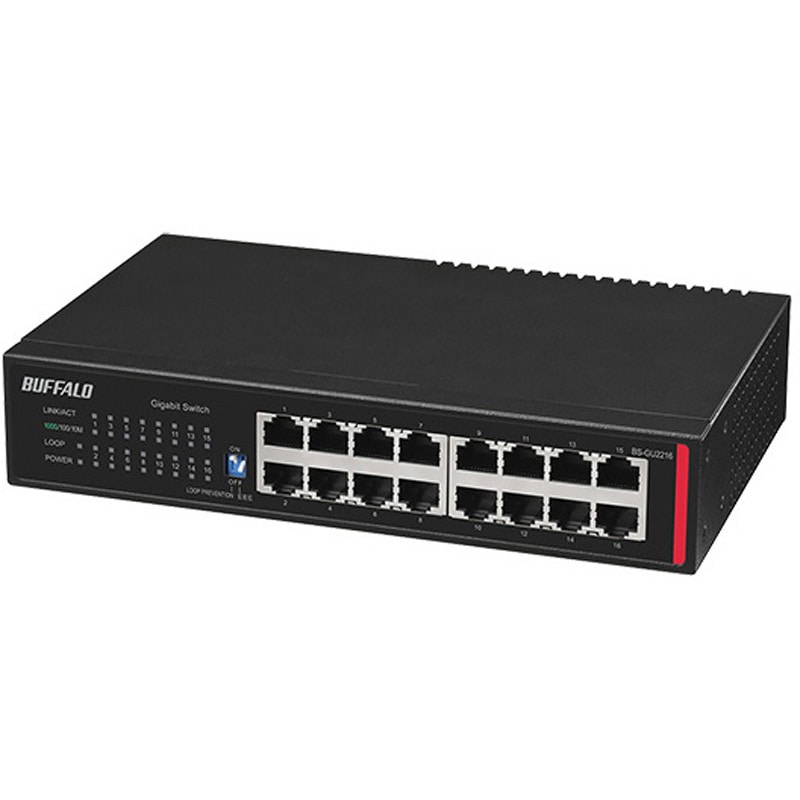 BS-GU2216 法人向け レイヤー2 Giga アンマネージスイッチ BUFFALO