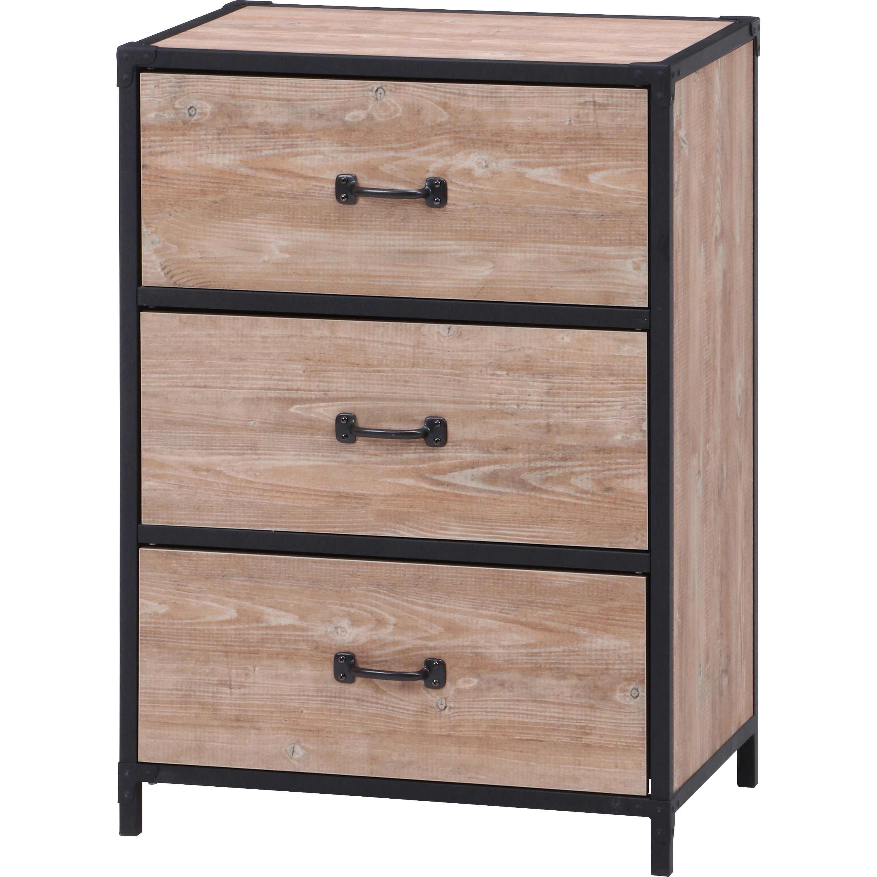 98971 クルト 3段チェスト 1台 不二貿易 【通販モノタロウ】