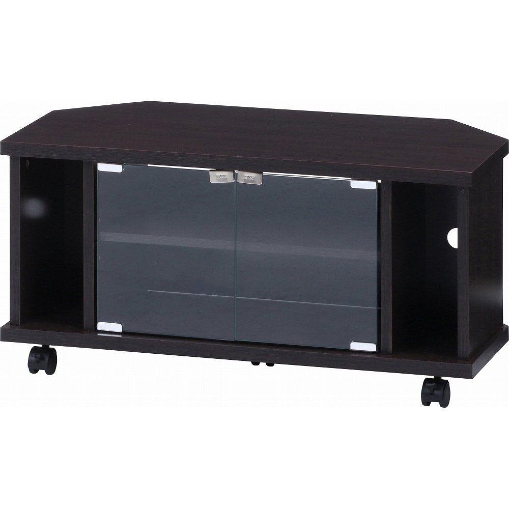 99267 コーナーTVボード 不二貿易 ブラウン色 幅78.5cm - 【通販