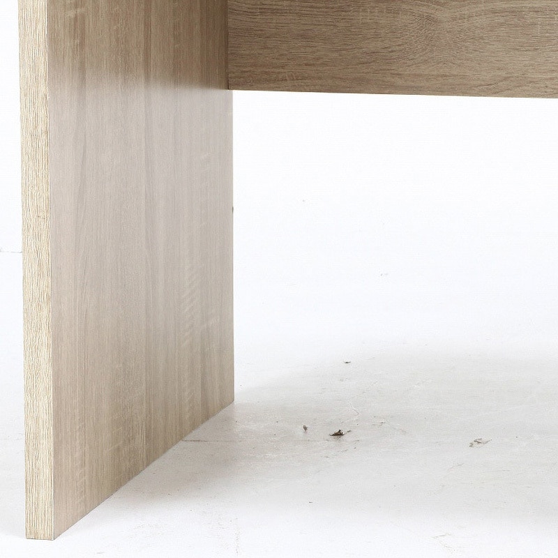 99256 デスク2点セット 不二貿易 幅1010mm 材質:木 ホワイトオーク色