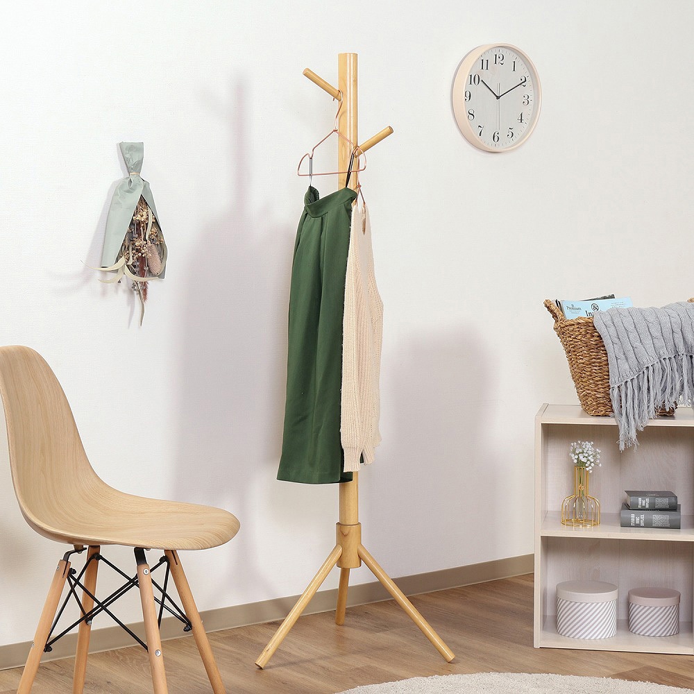 超極太ポールハンガー LOG 不二貿易 ハンガーラック 【通販モノタロウ】