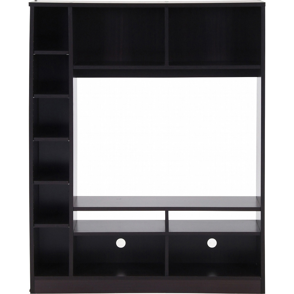 98826 壁面ユニットTV台 不二貿易 ブラウン色 幅120cm - 【通販