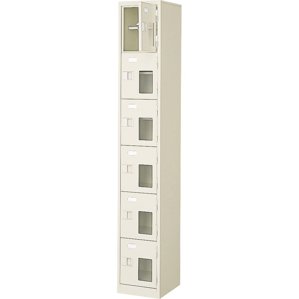 BST1-6HMXKN 扉付 シューズボックス 鍵付 BST1 三島精器 6人用 中棚有り