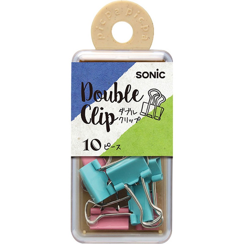 ❤️クリップ様❤️ ピクパ・デコ ダブルクリップ SONIC(ソニック)[文具] 【通販モノタロウ】