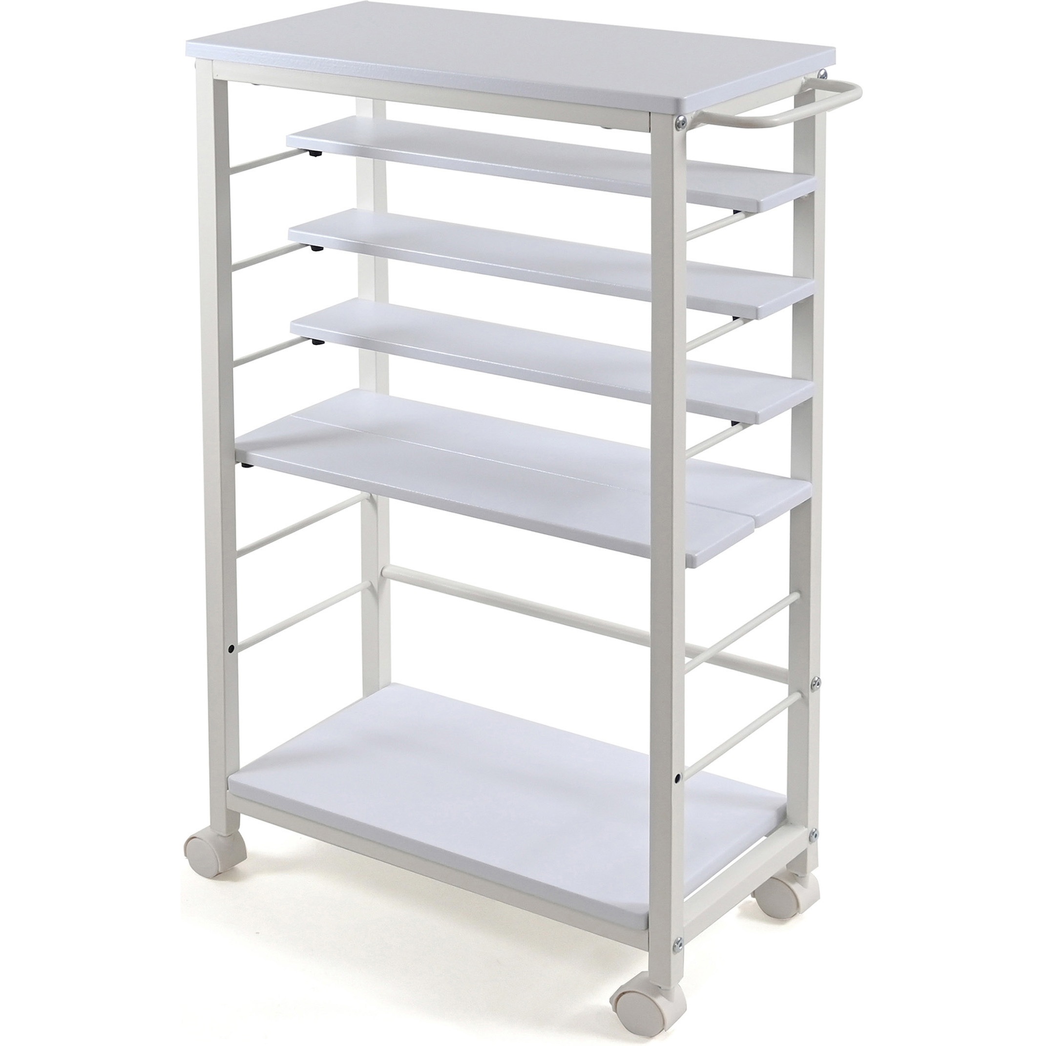 KW-2585 WH スリム収納ワゴン 1台 フクダクラフト 【通販モノタロウ】