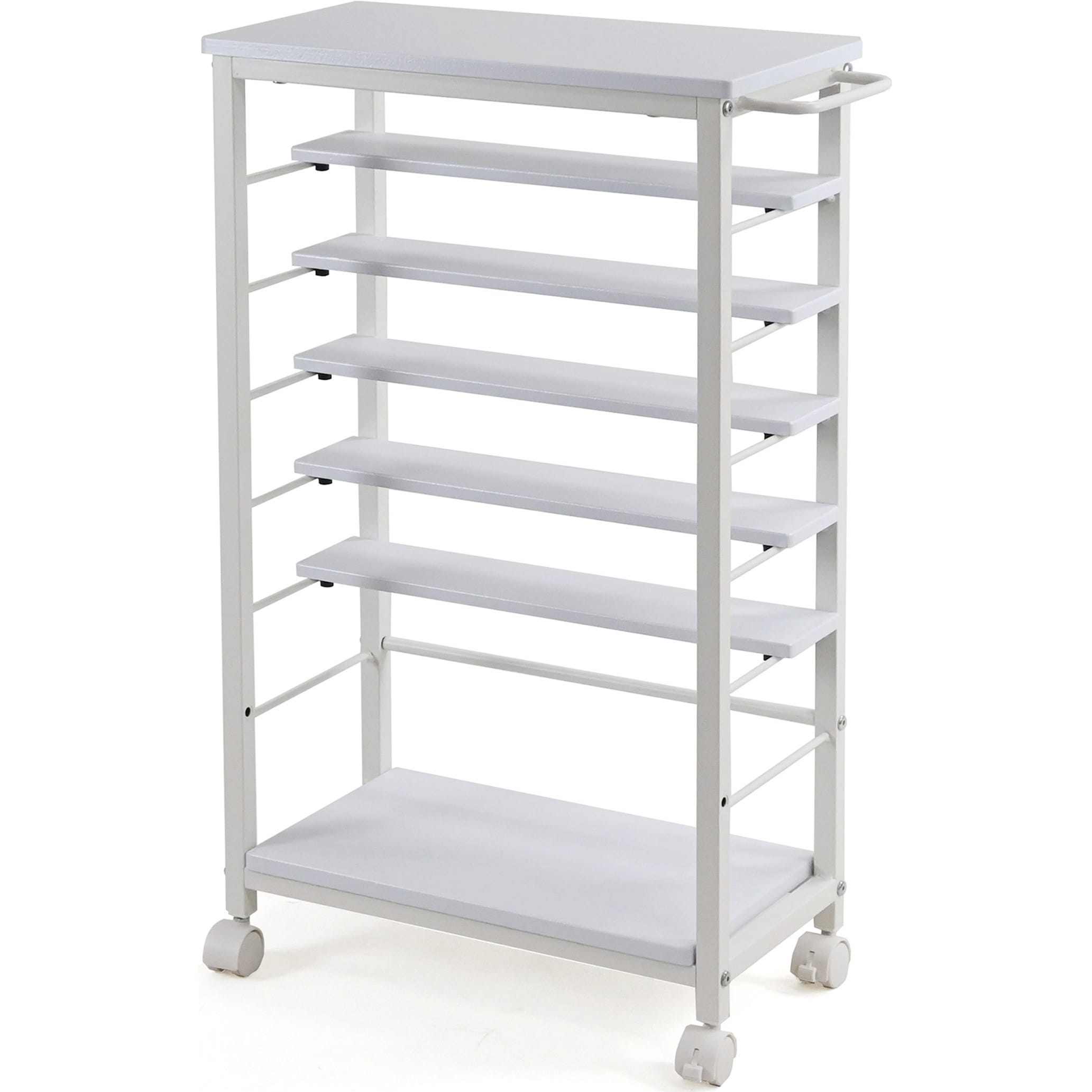 KW-2585 WH スリム収納ワゴン 1台 フクダクラフト 【通販モノタロウ】