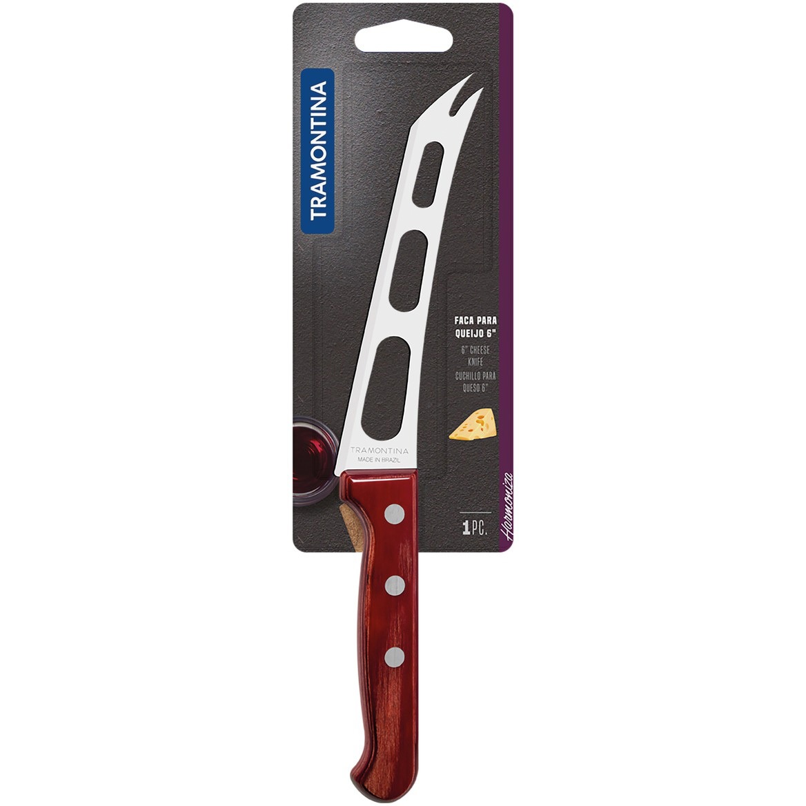 21177/176 ポリウッド チーズナイフ トラモンティーナ レッド色