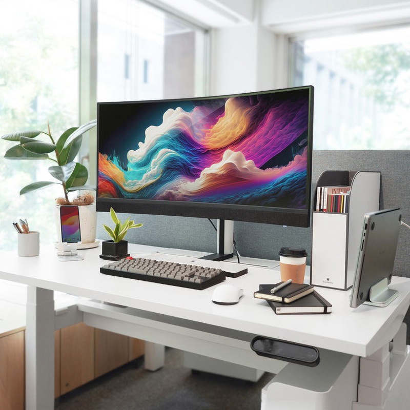 Mini LEDバックライト34インチ曲面モニター (カーブ型ディスプレイ) AS-MC34MWQ165A - 株式会社アーキサイト