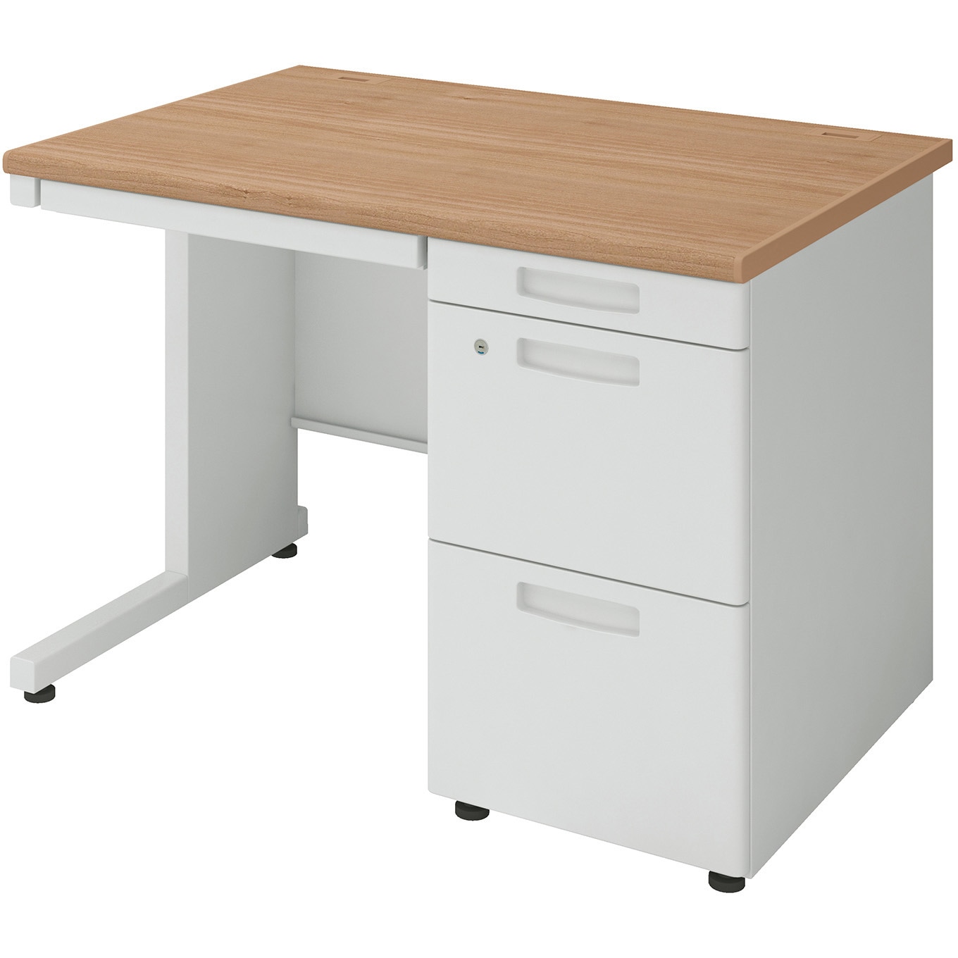 TKG-D107SAWMP2N INVENT 片袖デスク(配送・組立サービス付き) コクヨ 組立・設置・取付 高さ700mm幅1000mm奥行700mm  TKG-D107SAWMP2N