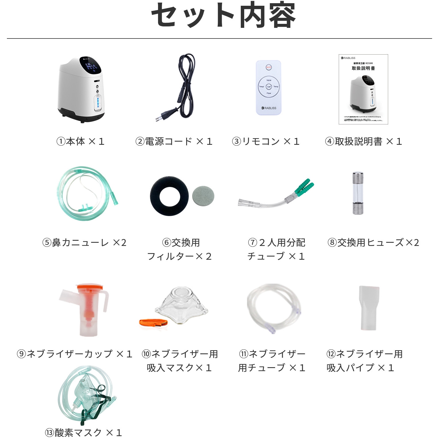 KO306 酸素発生器 1台 RABLISS 【通販モノタロウ】