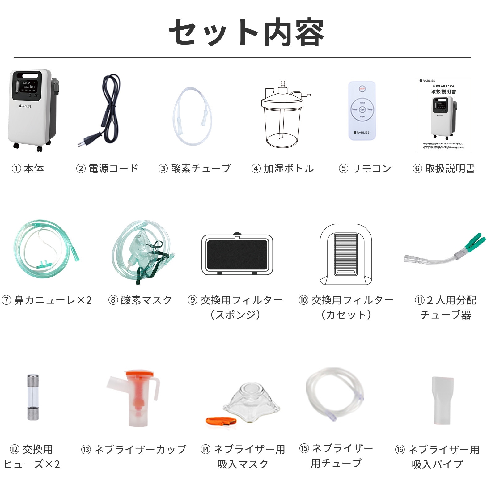 KO307 酸素発生器 1台 RABLISS 【通販モノタロウ】