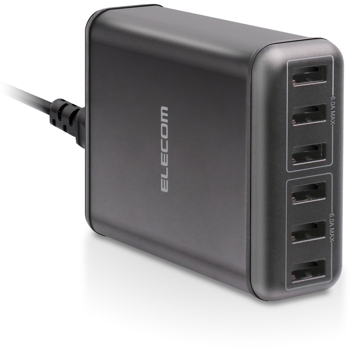 EC-ACD01BK スマートフォン・タブレット用AC充電器 USB-A6ポート