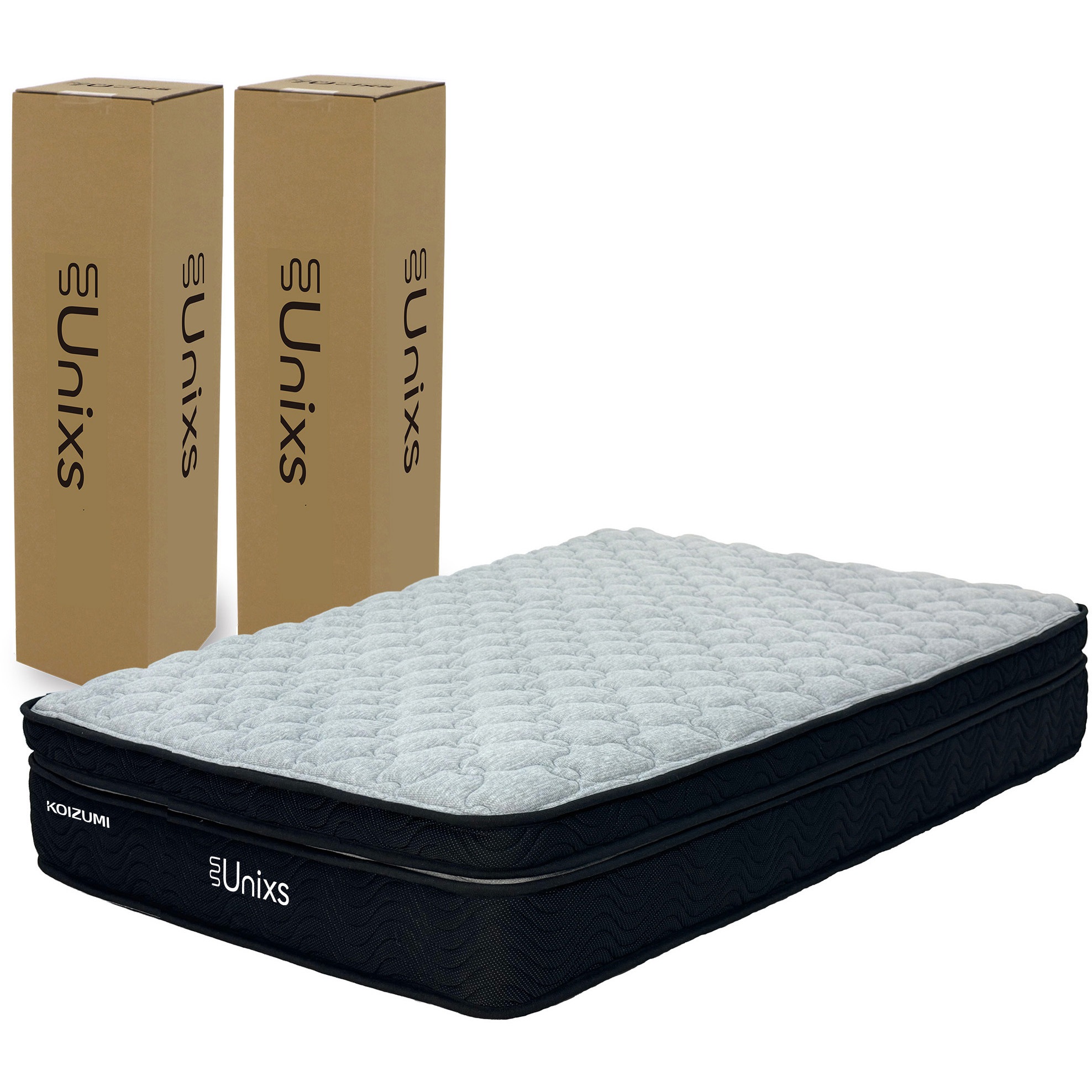 KAM-379 ポケットコイルマットレス 圧縮梱包 トッパー型2分割 厚み29cm コイズミファニテック セミダブルサイズ  KAM-379
