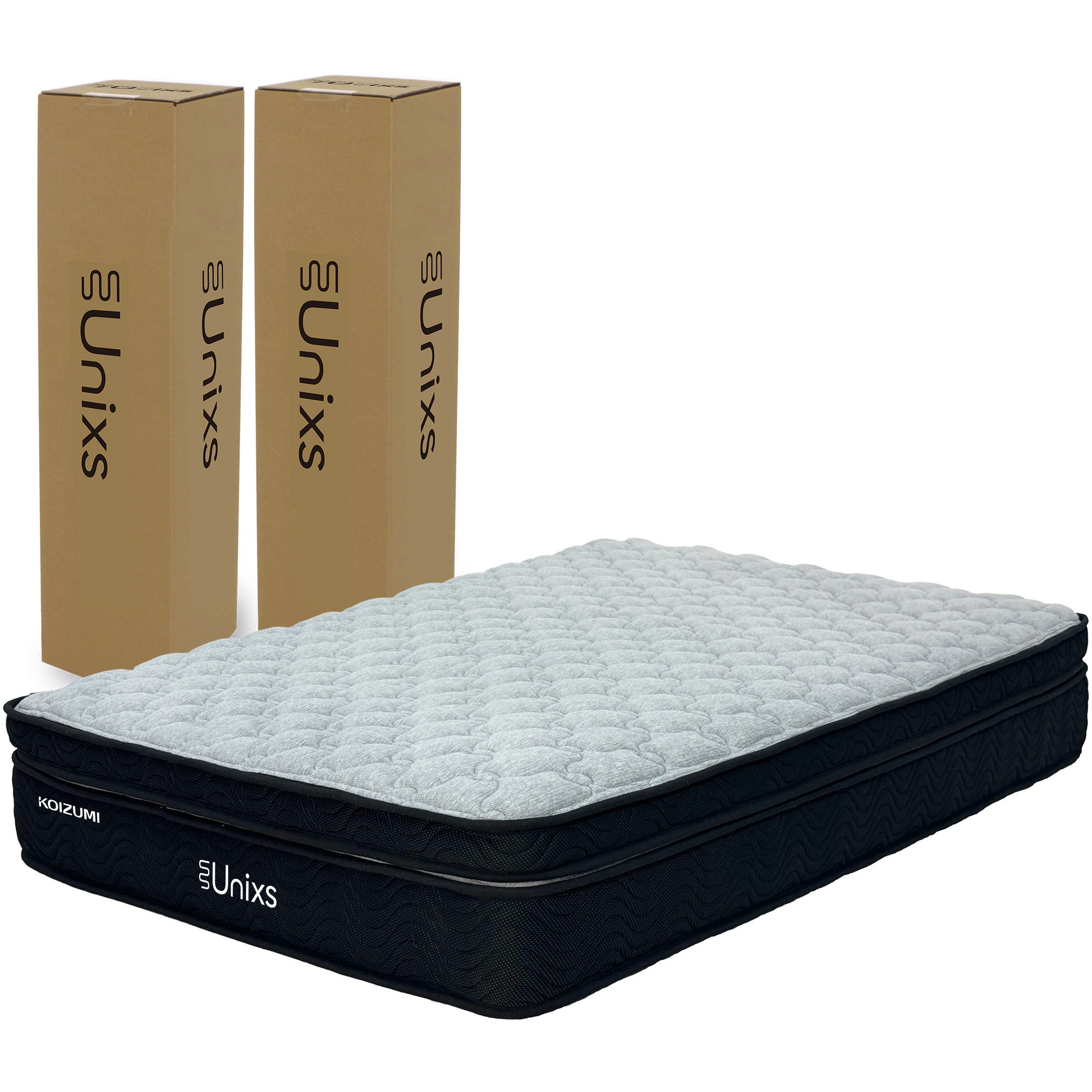 KAW-380 ポケットコイルマットレス 圧縮梱包 トッパー型2分割 厚み29cm コイズミファニテック ダブルサイズ  KAW-380