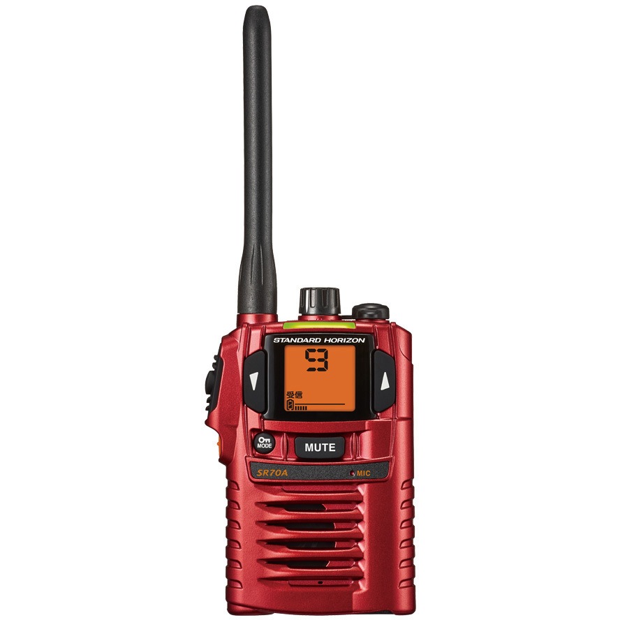 SR70A-R 特定小電力トランシーバー SR70A-R スタンダードホライゾン(八重洲〈ヤエス〉YAESU)(レッド) トランシーバー 無線機 インカム 1個 YAESU(旧スタンダードホライゾン) 【通販モノタロウ】