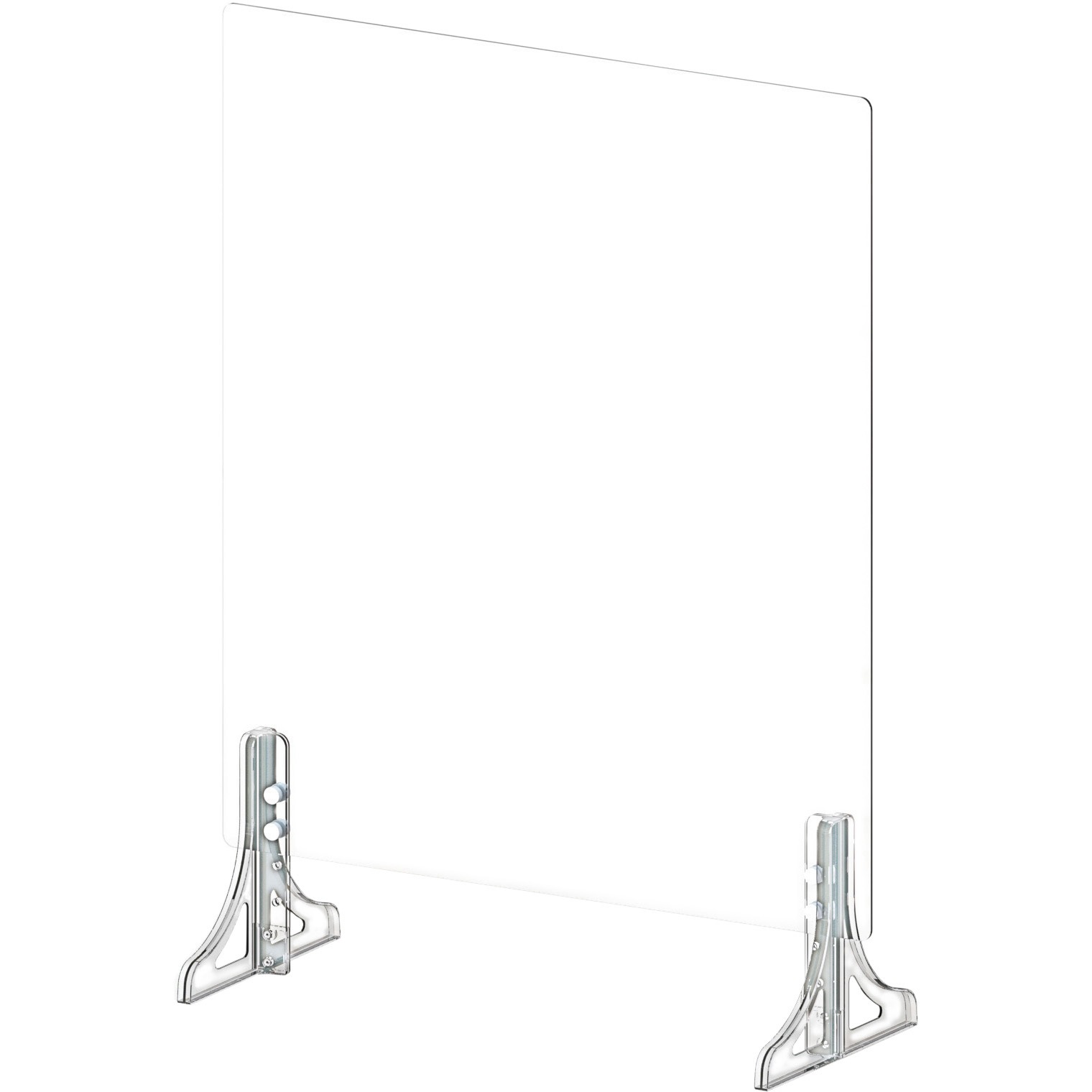 00302385 透明度そのまま ! 再生エコ・アクリルパーテーション 三和製作所 質量1.8kg 高さ740～800mm