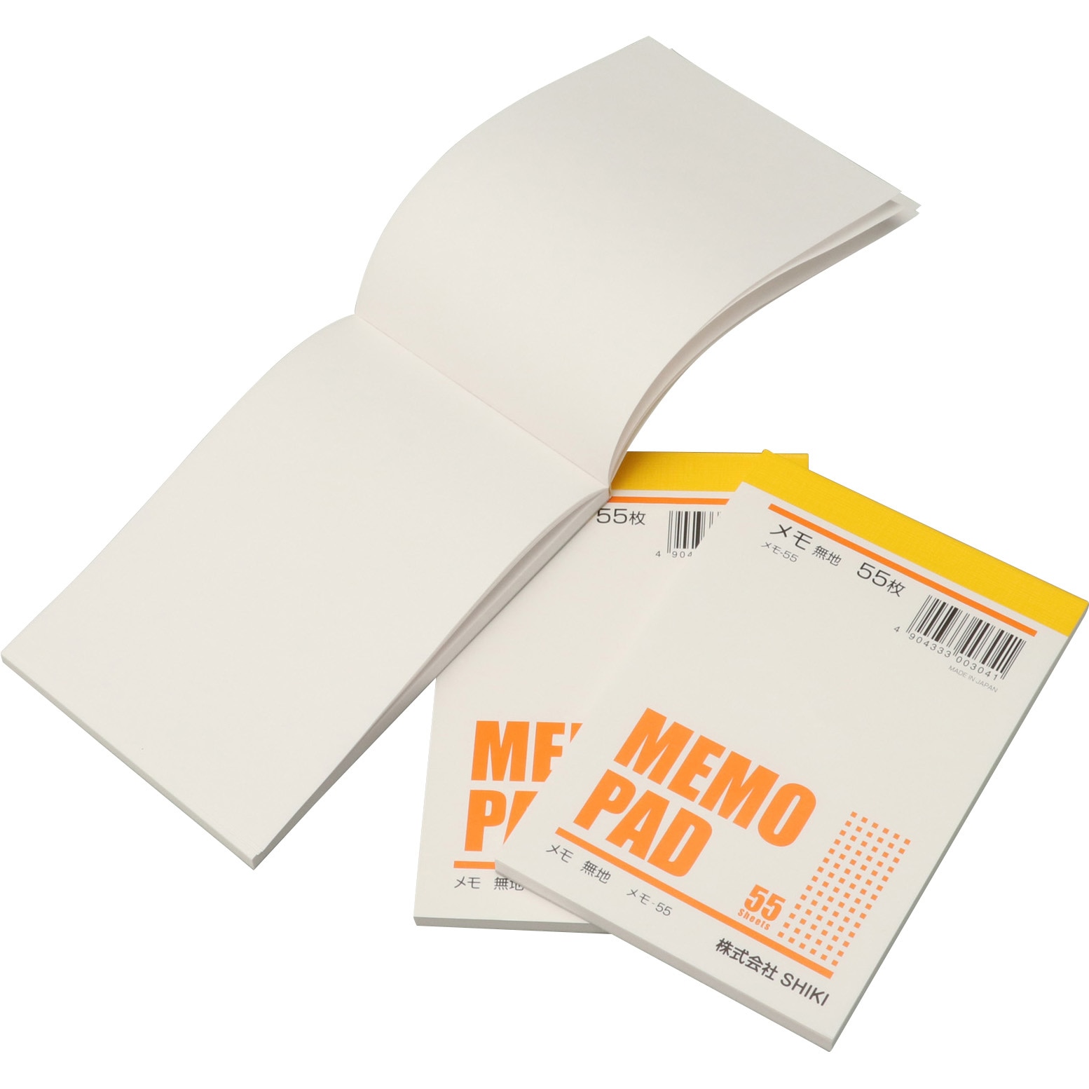 メモ-55*3 メモパッド無地 1組(3冊) ニッケン文具 【通販モノタロウ】