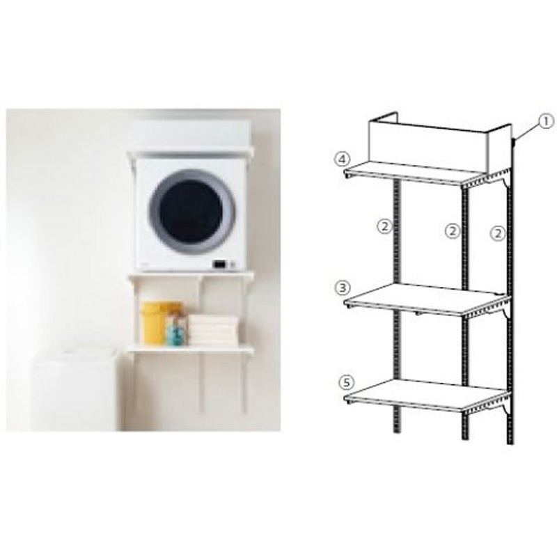 ARTIST ES-rack ランドリーセット Fitrack ブラック ARTIST ES-rack ランドリーセット Fitrack ブラック KS1560CL4